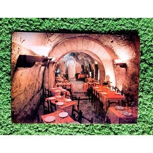 Ristorante Da Pancrazio Roma Resti del Teatro Pompeo Visiti 6x4"Postcard 2pc NOS